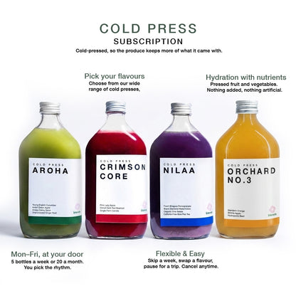 Cold Press Juice Plan